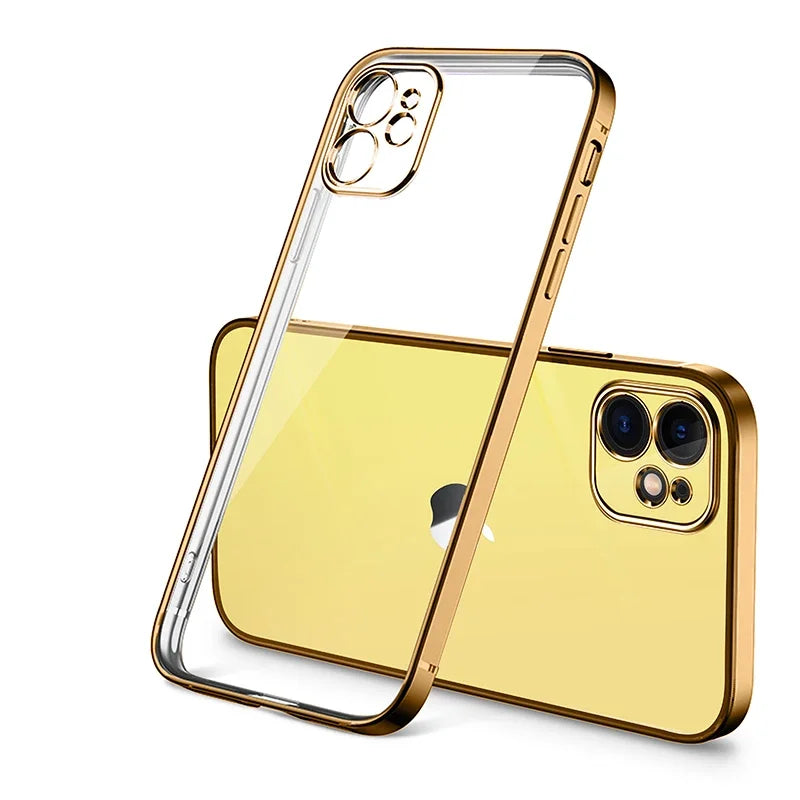 Weiche TPU Hülle mit Klarem Rücken für iPhone 17
