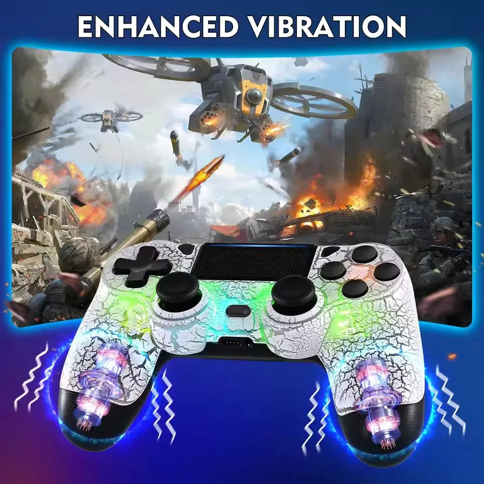 RGB Wireless Gamepad 2025 für PS4/Slim/Pro & PC
