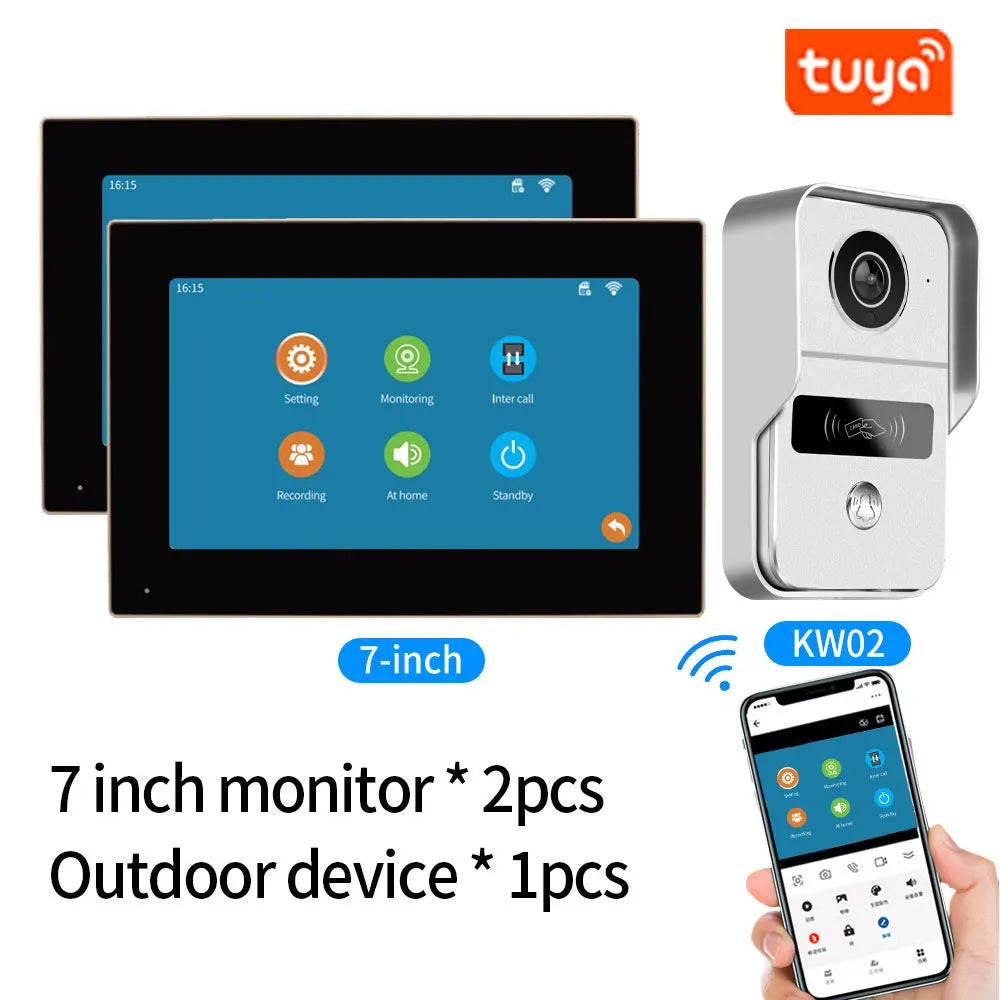 Tuya WLAN Video-Türklingel mit 1080P IP Intercom