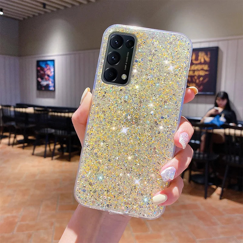 Glitzer TPU Hülle für Samsung Galaxy S25 Schutz
