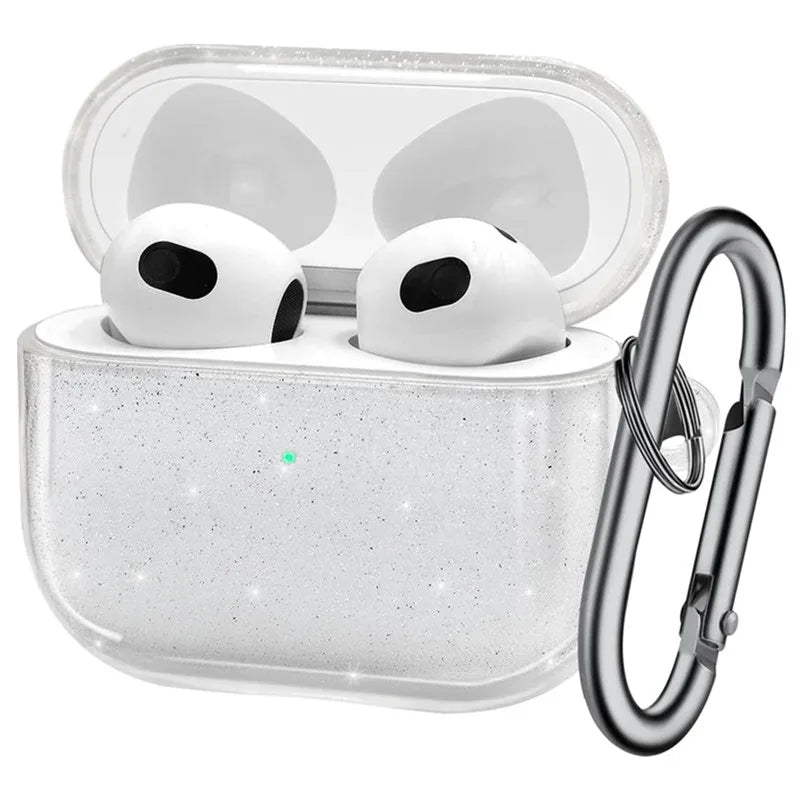 Glitzer Transparente Hülle für AirPods Pro 1 & 2
