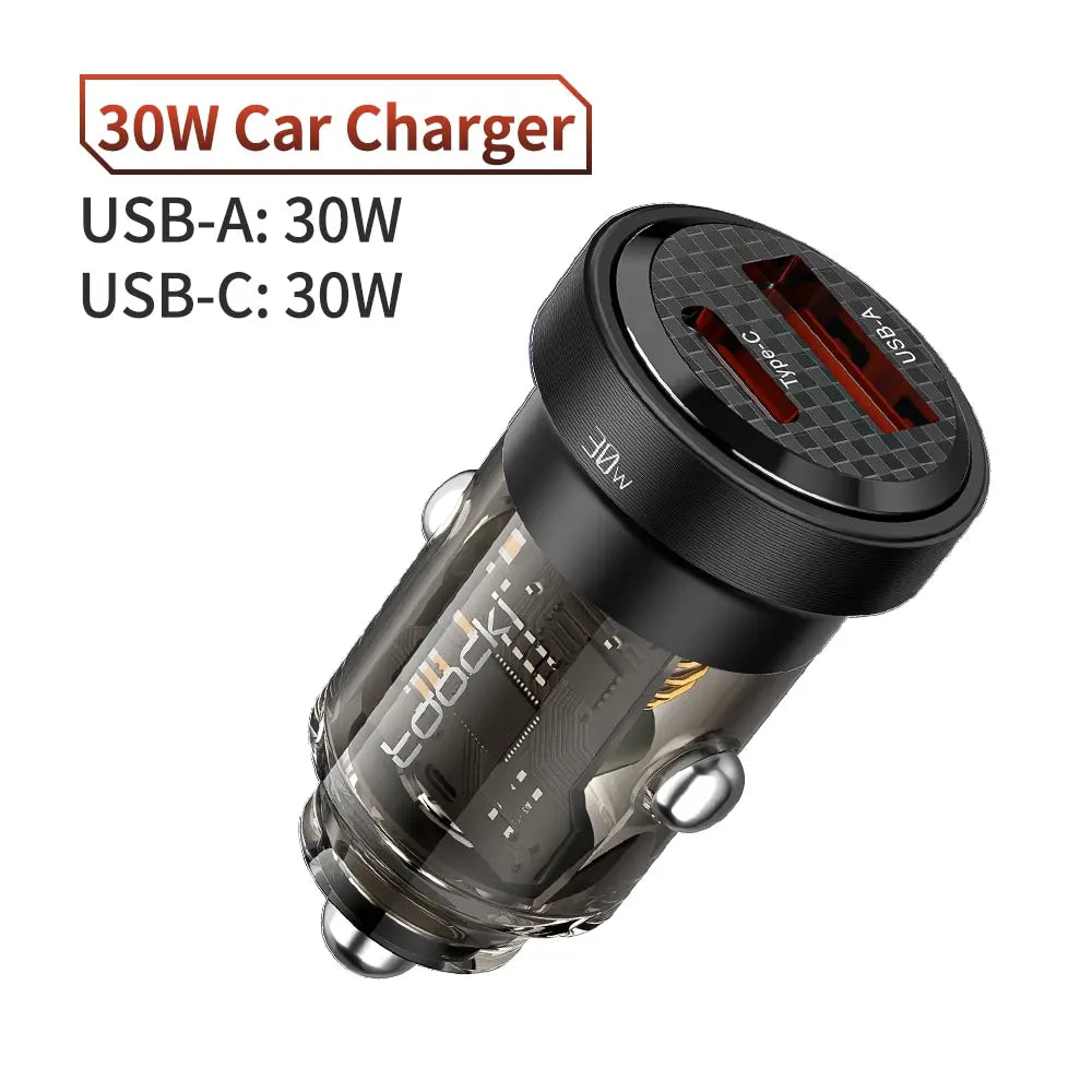 30W QC PD 3.0 USB-C Autoladegerät