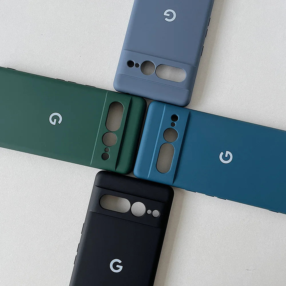 Für Google Pixel 8 8Pro 8a 7 7Pro 7a 6 Fall Seidige Silikon Soft-Touch Zurück Abdeckung Für Pixel 9 pro XL Stoßfest Schutzhülle Coque