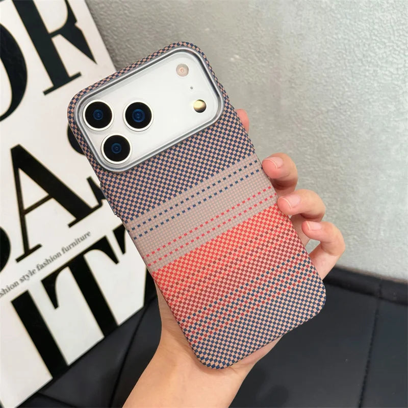 Carbon Farbverlauf Hülle für iPhone 17 Pro Max