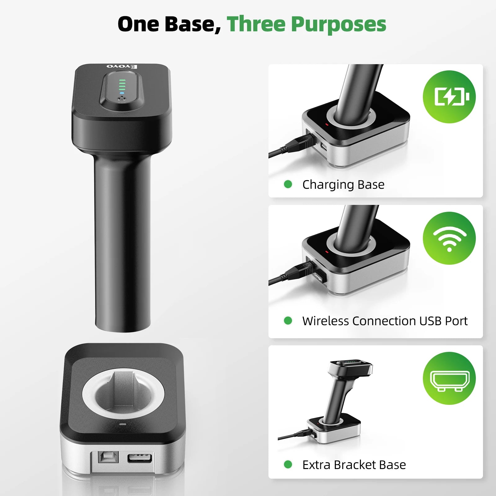 2D Bluetooth Barcode Scanner mit Auto-Sensing Funktion