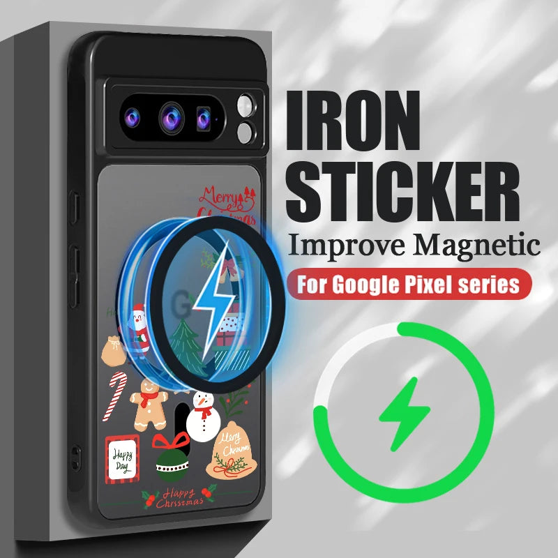 Weihnachtliche Rentier-Handyhülle mit Magnet für Google Pixel 10, 9 und 8