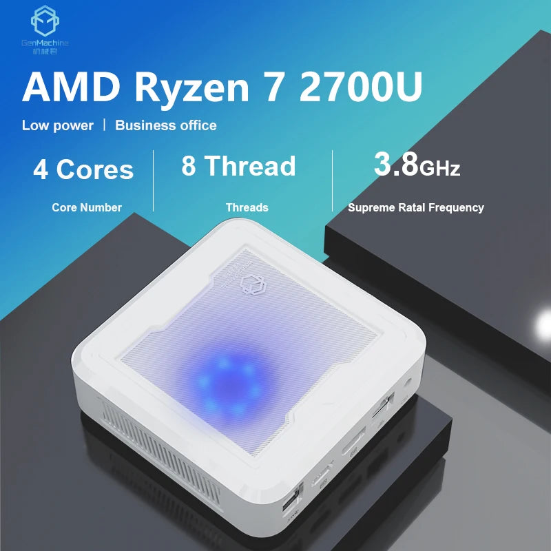 Gemachine RGB AMD Ryzen 7 Mini PC Windows 11 Gamer