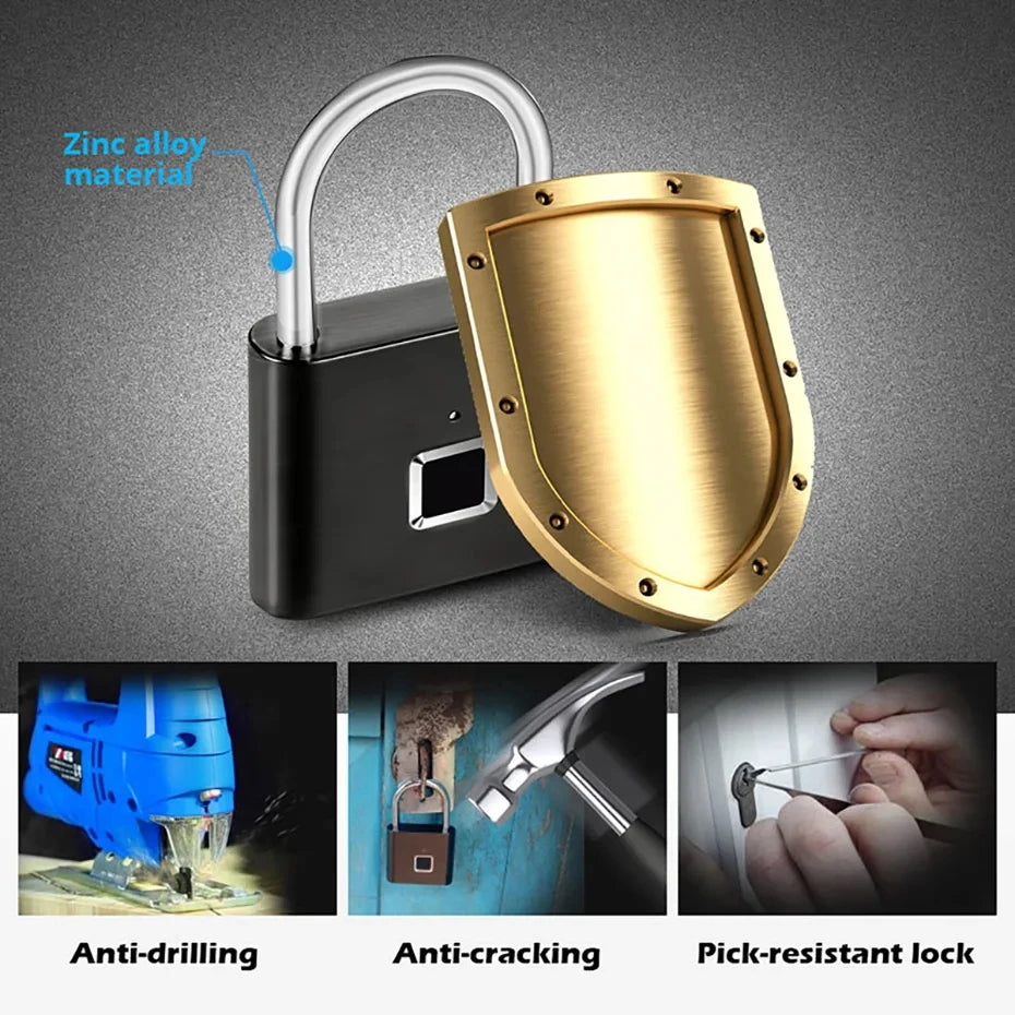USB Fingerabdruck Vorhängeschloss wasserdicht