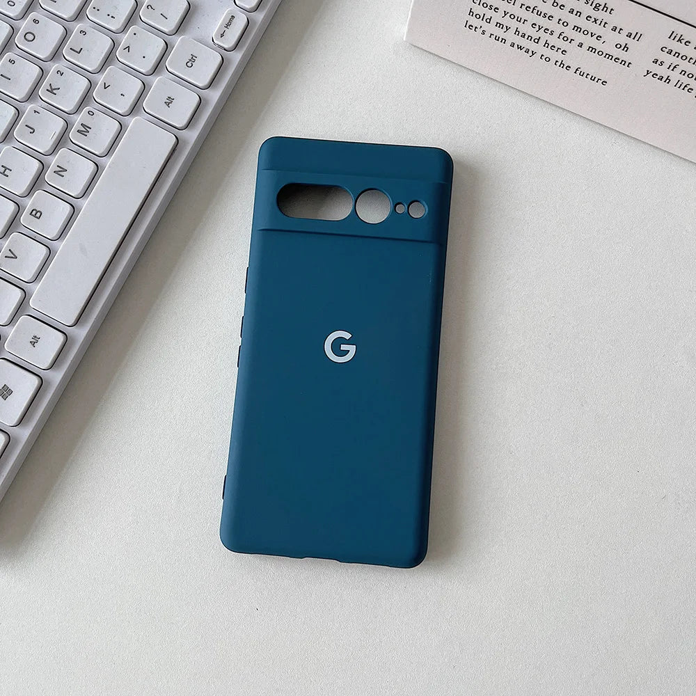 Für Google Pixel 8 8Pro 8a 7 7Pro 7a 6 Fall Seidige Silikon Soft-Touch Zurück Abdeckung Für Pixel 9 pro XL Stoßfest Schutzhülle Coque
