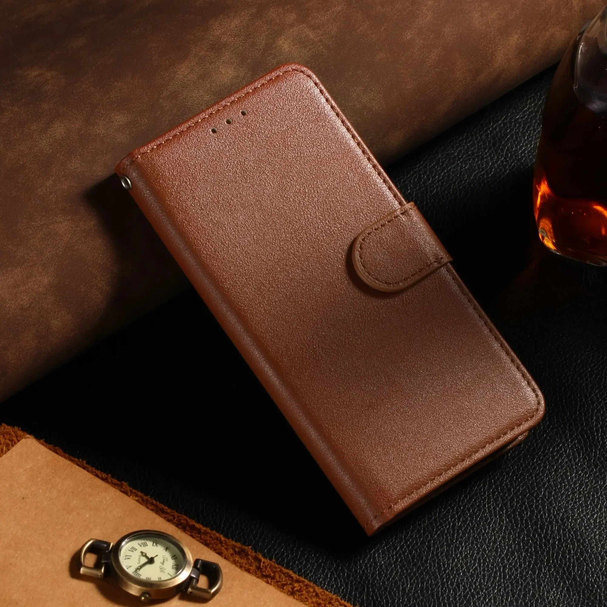 Für Samsung Galaxy Leder Flip Wallet
