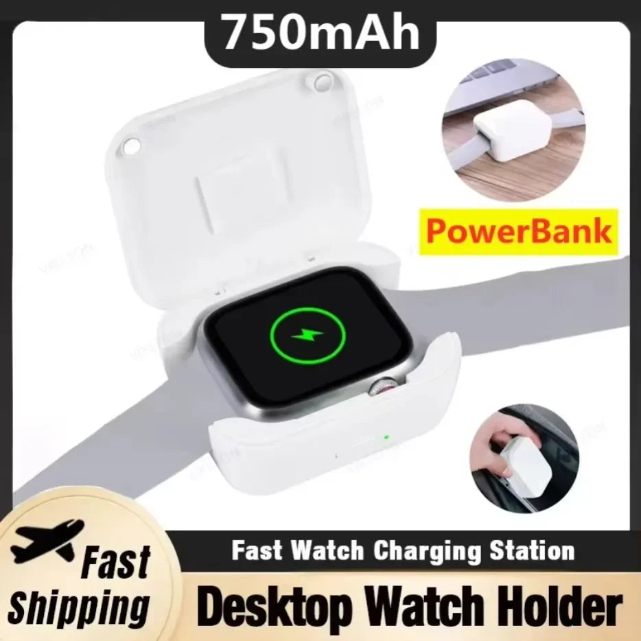 Magnetic power bank 750mAh for Apple Watch 