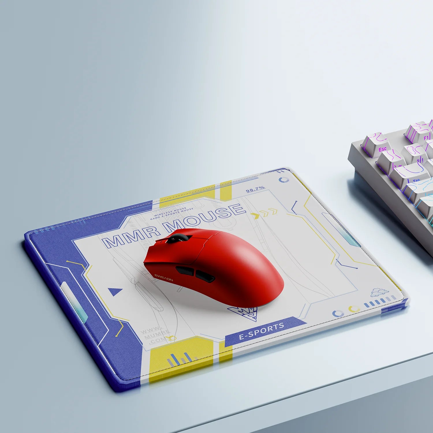 Ultra leichte Gaming Maus mit BT und ergonomischem Design