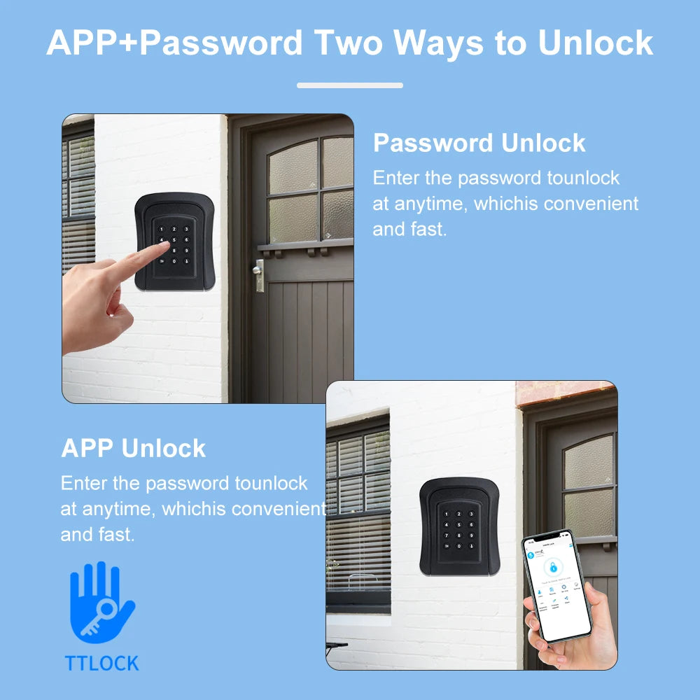 TTLock Smart Vorhängeschloss IP65 für Außenbereich