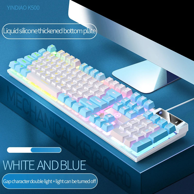 Gaming-Tastatur 104 Tasten RGB Kabel