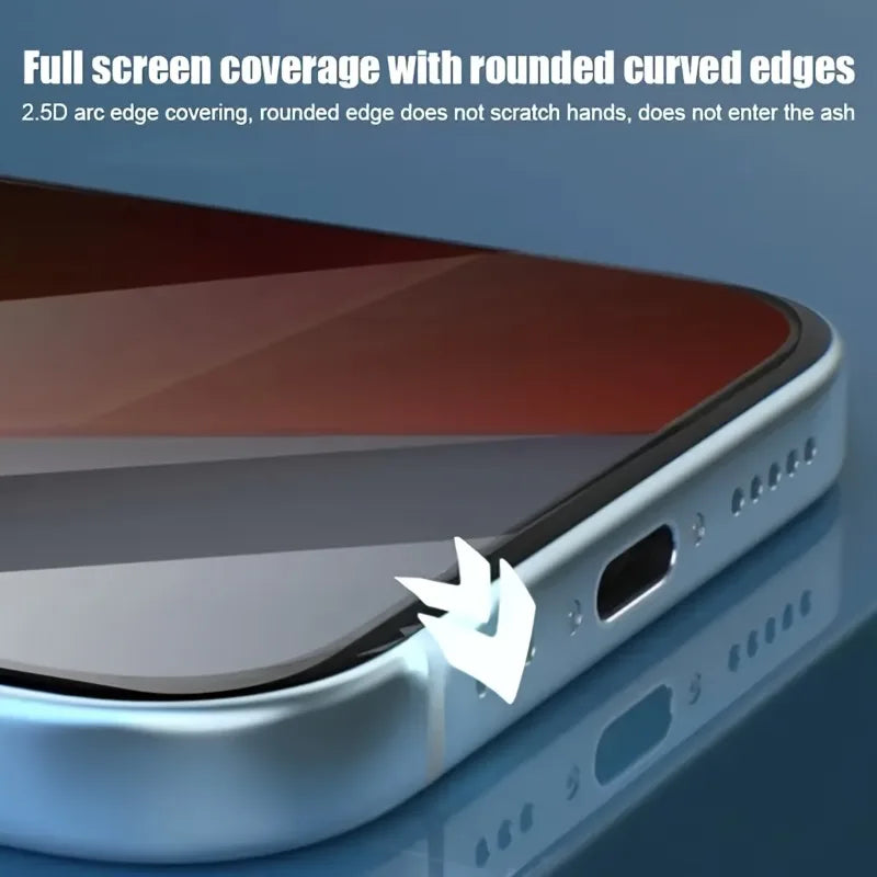 3 Stück Schutzglas für iPhone  17–11 Pro, Privatsphäre Sichtschutz Privacy