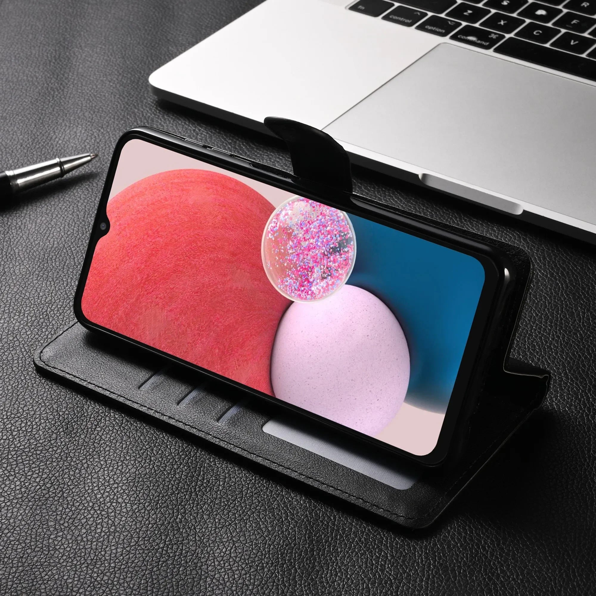 Für Samsung Galaxy Leder Flip Wallet