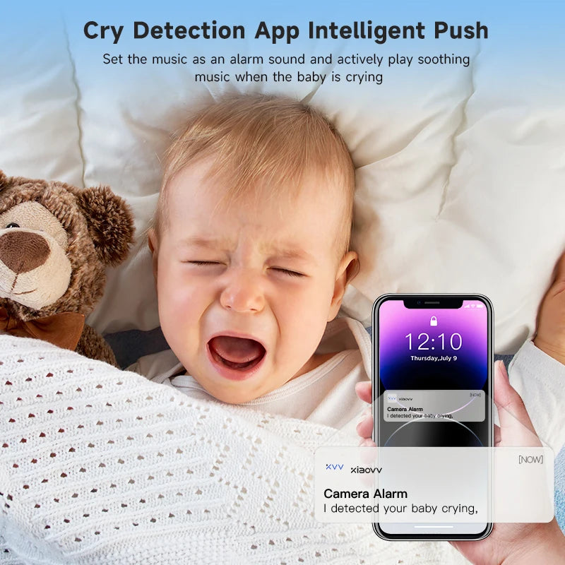 4MP WiFi Baby Monitor mit 360° Kamera