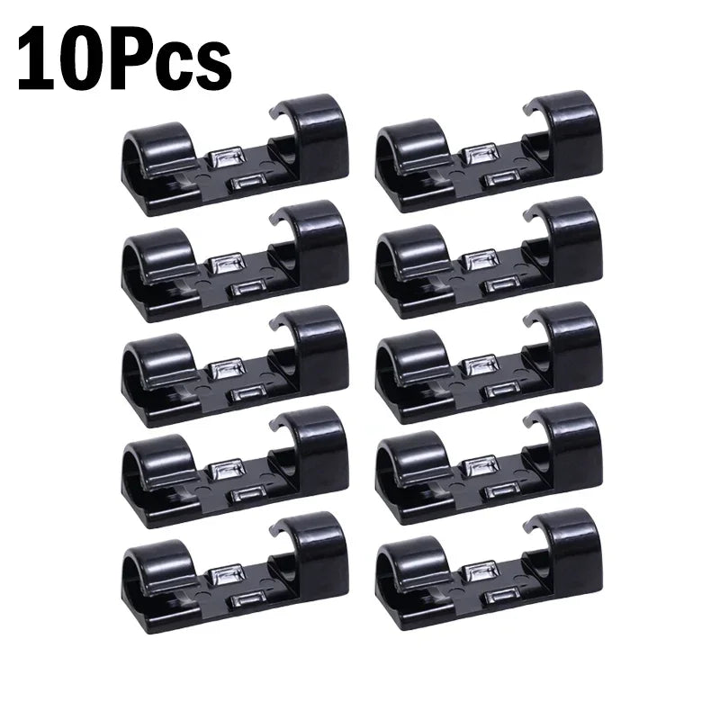 Self-adhesive cable clips, 1-60 pieces, for organization