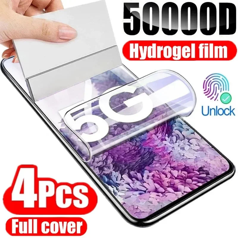 4er Hydrogel-Folie für Samsung Galaxy S8–S25 Ultra