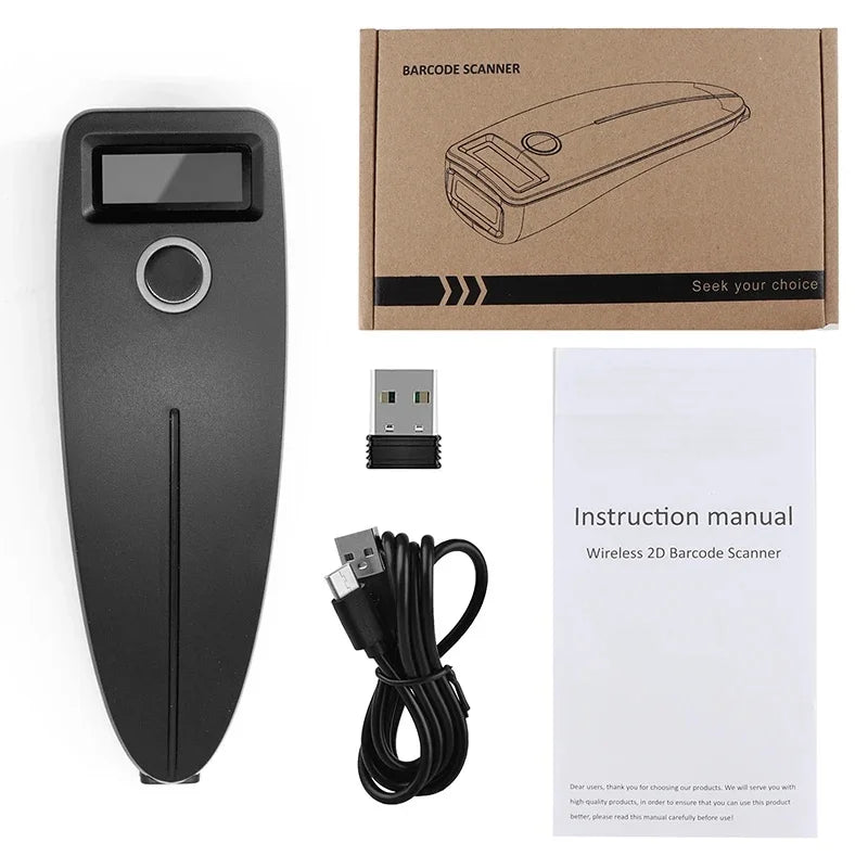 Mobiler Bluetooth 2D Barcode Scanner mit Display