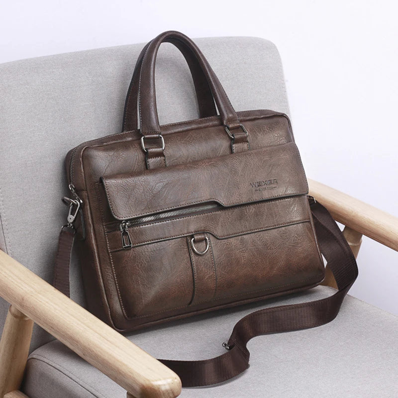 Vintage Herren Aktentasche PU-Leder