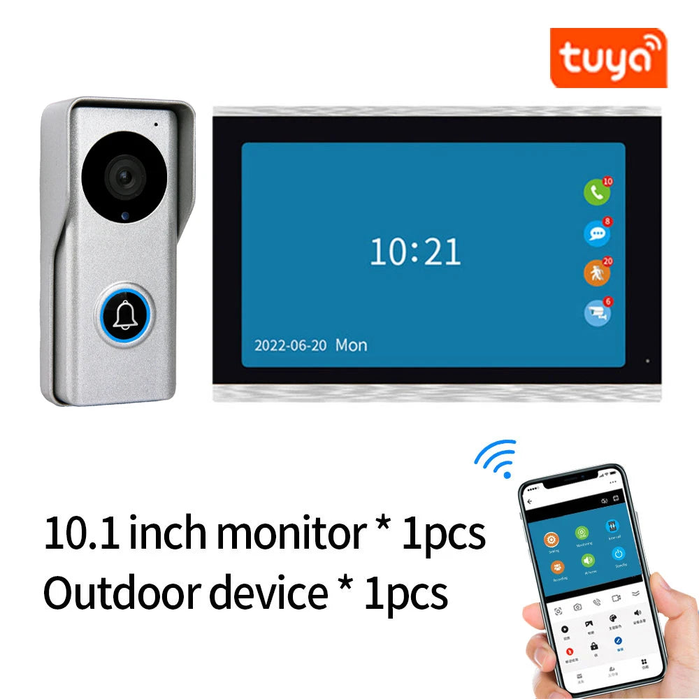 Tuya WLAN Video-Türklingel mit 1080P IP Intercom