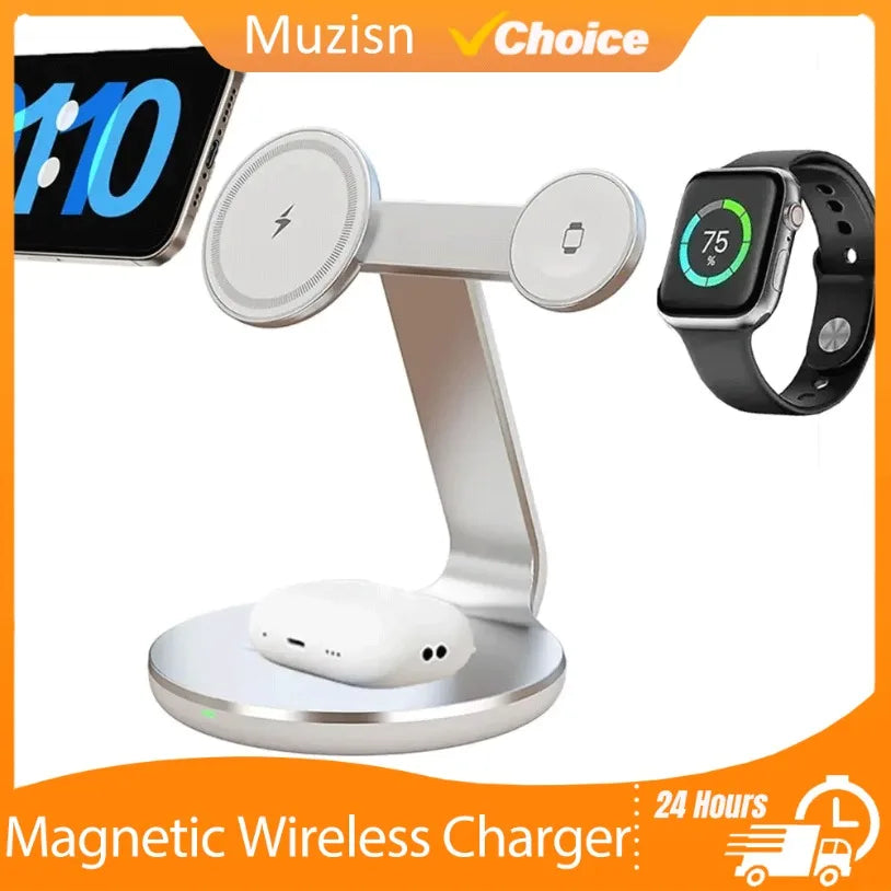 3-in-1 Magnetischer 30W Schnell-Ladeständer iPhone