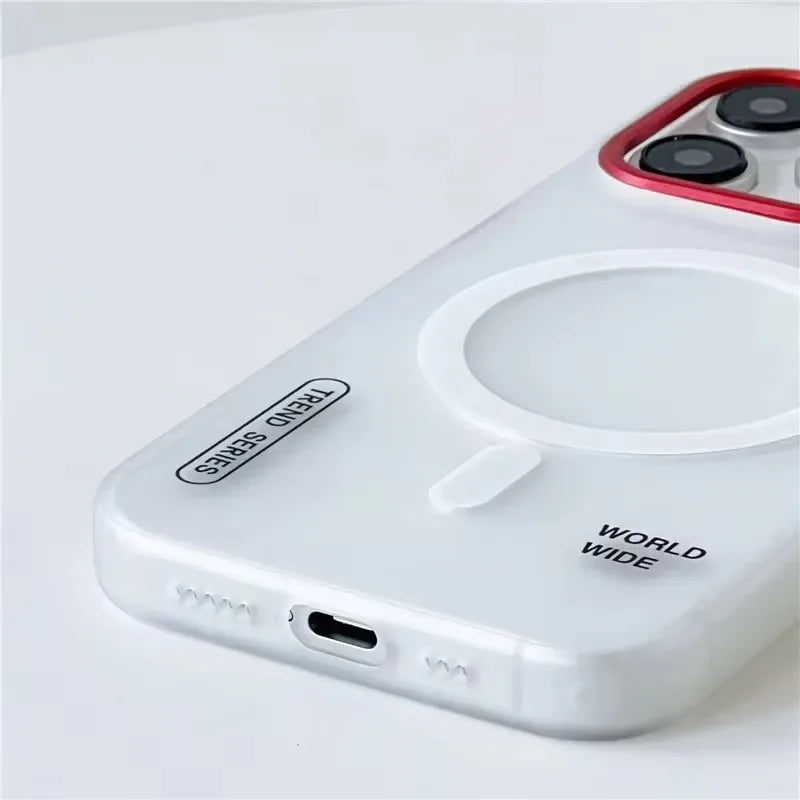 Magnetische Rüstungshülle iPhone 14–16 Pro Max matt