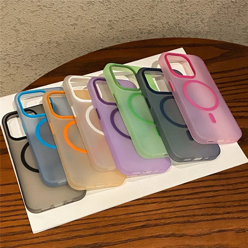 Matte Candy Magsafe Hülle iPhone Transparent