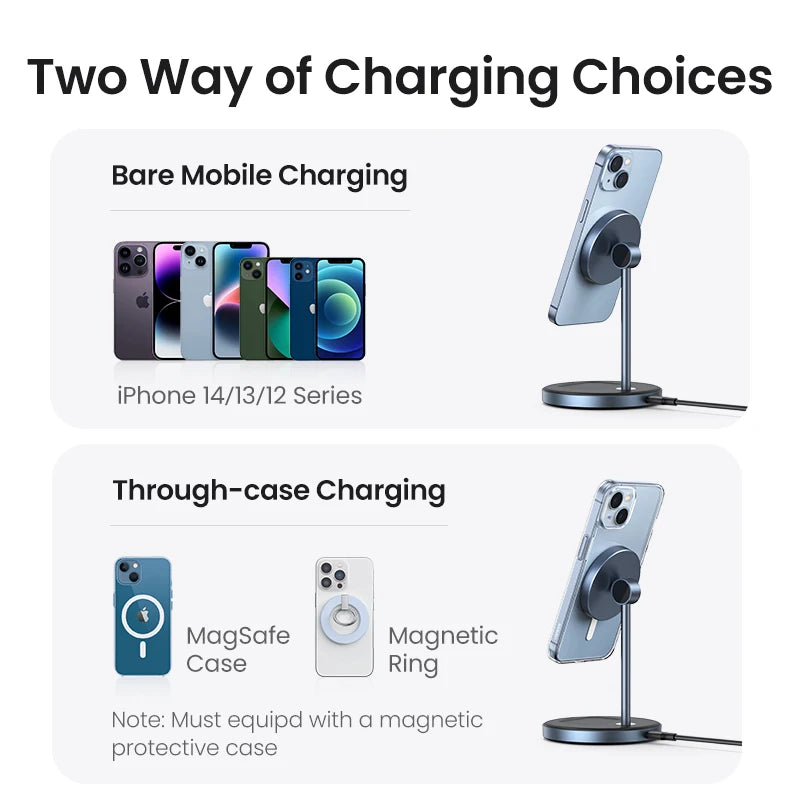 25W Qi2 MagSafe Ladehalter für iPhone & AirPods