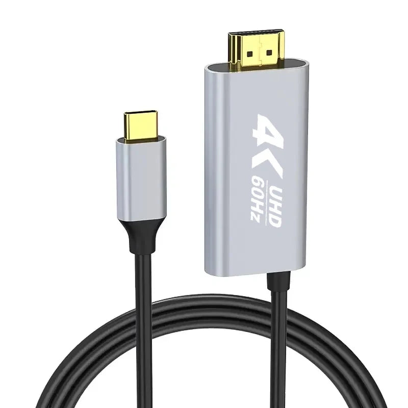 USB-C auf HDMI Kabel 4K60Hz 100W Schnellladung 1,8m