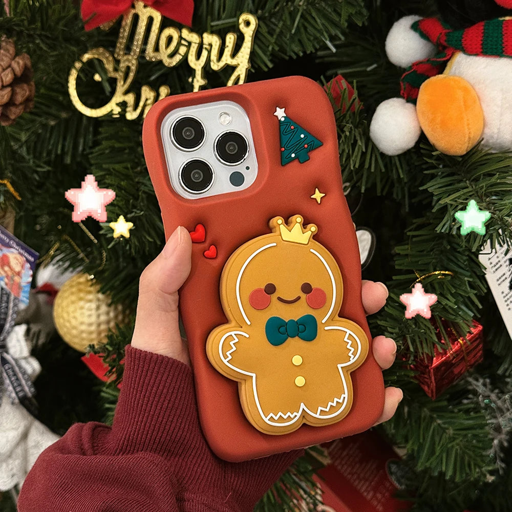 Weihnachts Lebkuchenmann Hülle für iPhone 16