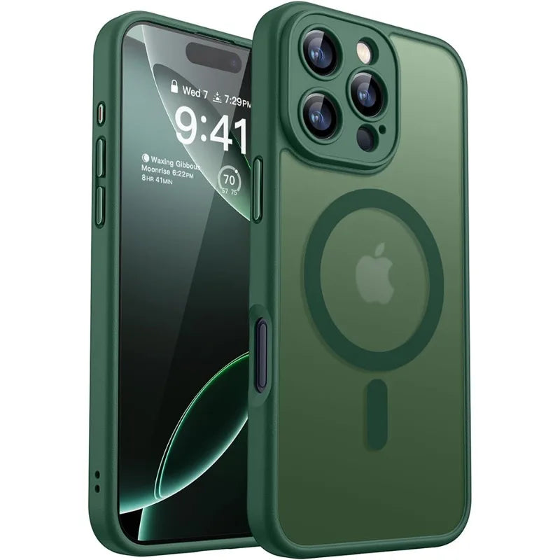 Mattierte Magnethülle iPhone 16–11 Pro
