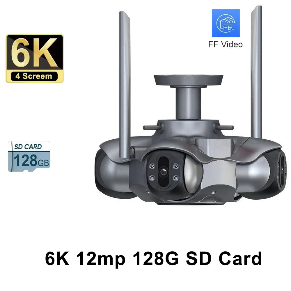 10K 20MP WLAN PTZ Kamera Outdoor Vierfach-Ansicht
