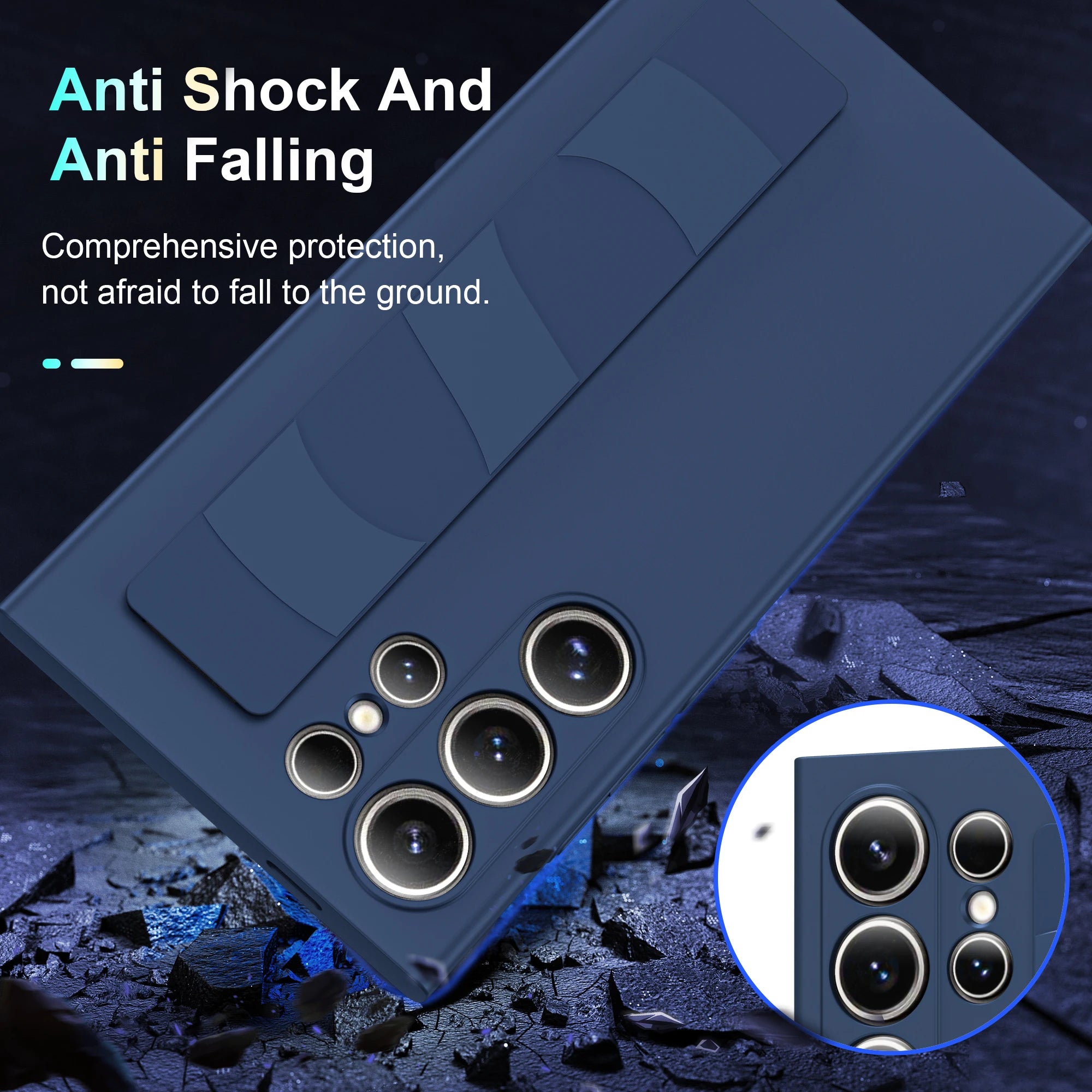 Matte Handyhülle mit Handschlaufe für Samsung S25