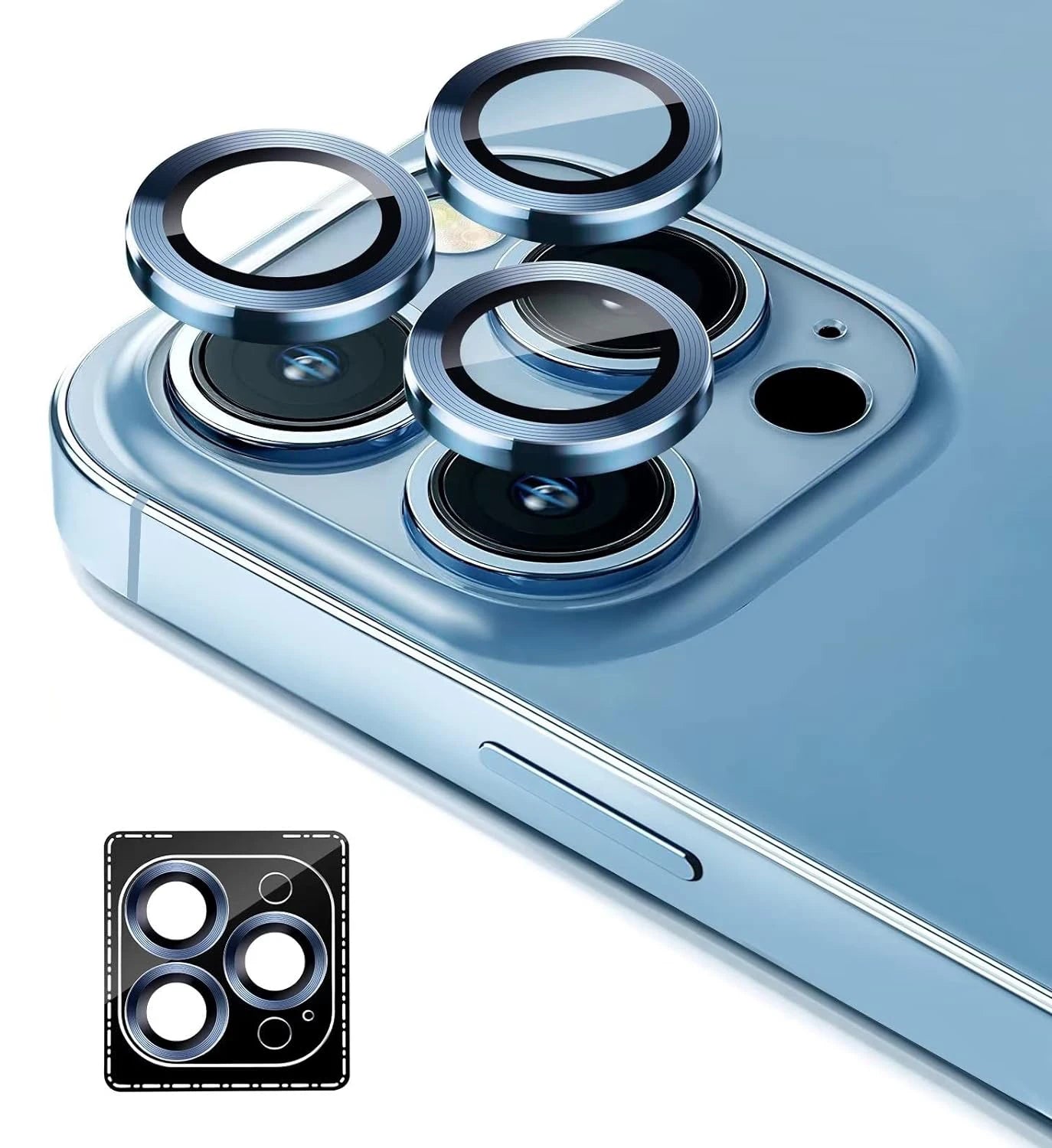 Glitzer-Diamant Kameraobjektivschutz für iPhone – NYFundas