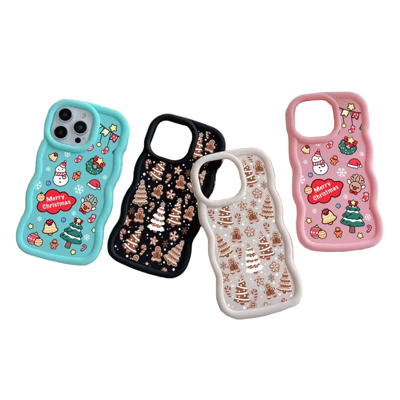 Niedliche Weihnachtsbaum Schneeflocke Hülle Samsung S25