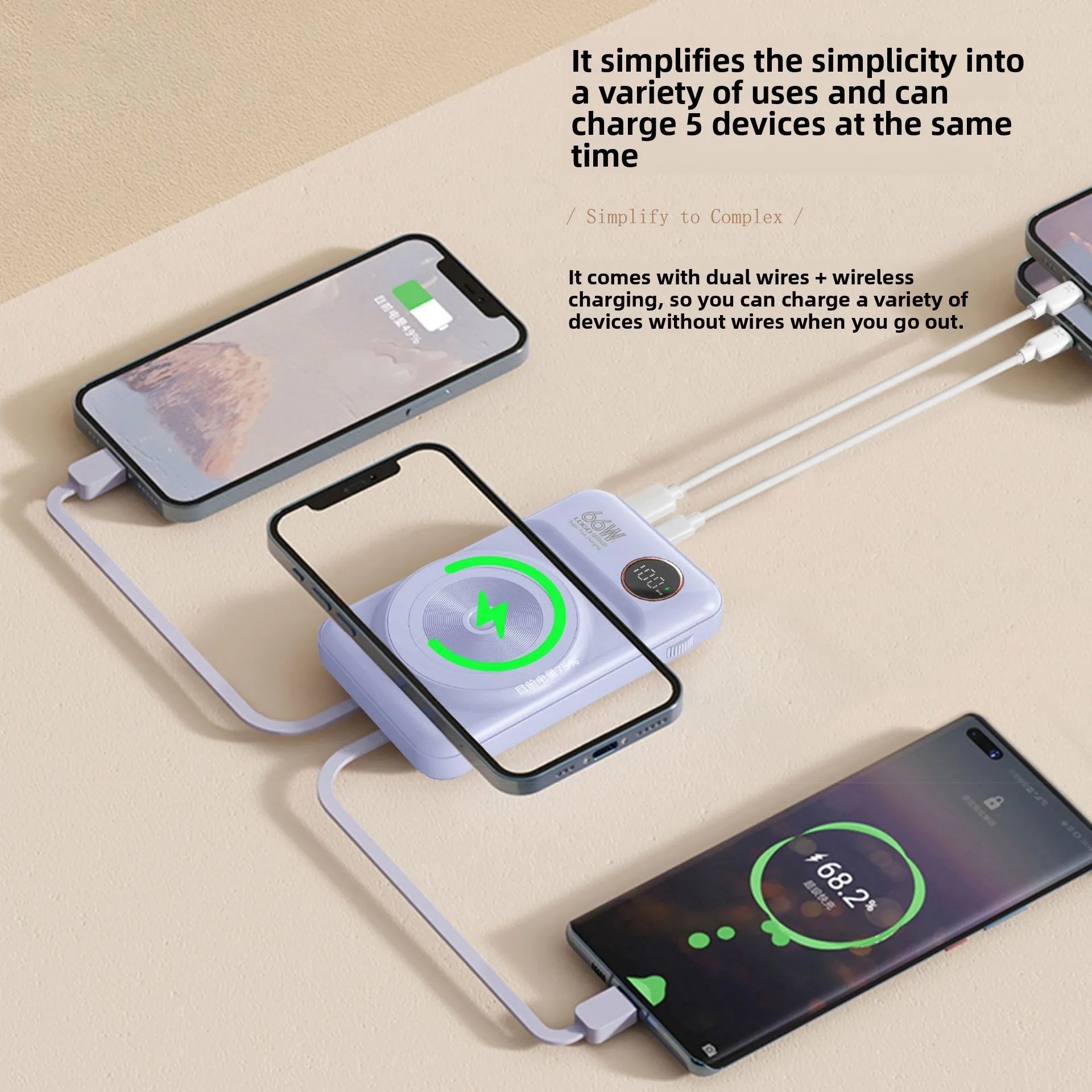 Magnet power bank R28/R29 10000-20000mAh 