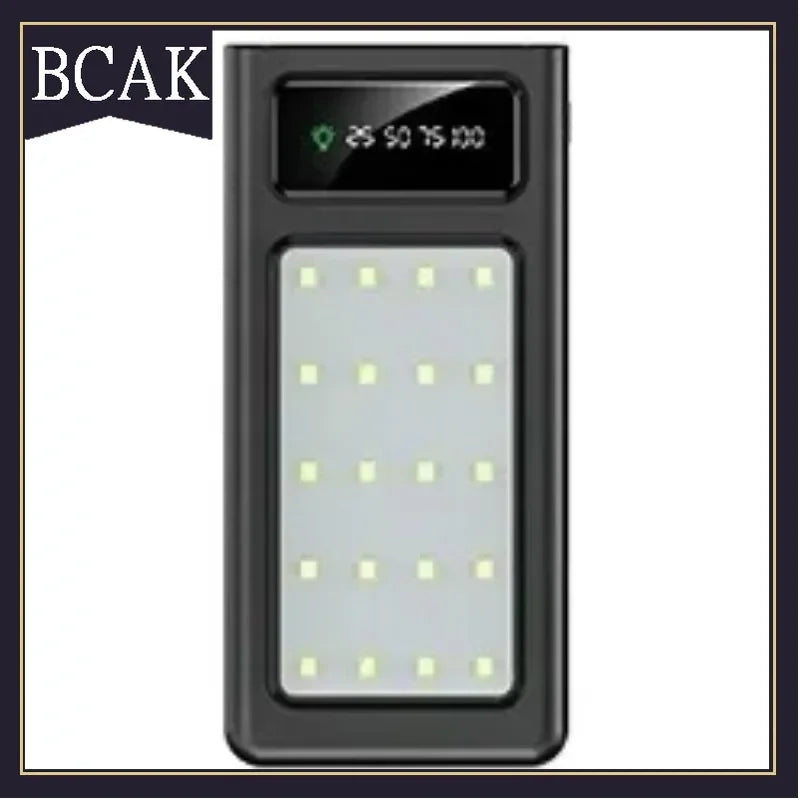 500000mAh Ultra-thin Solar Power Bank with Cable