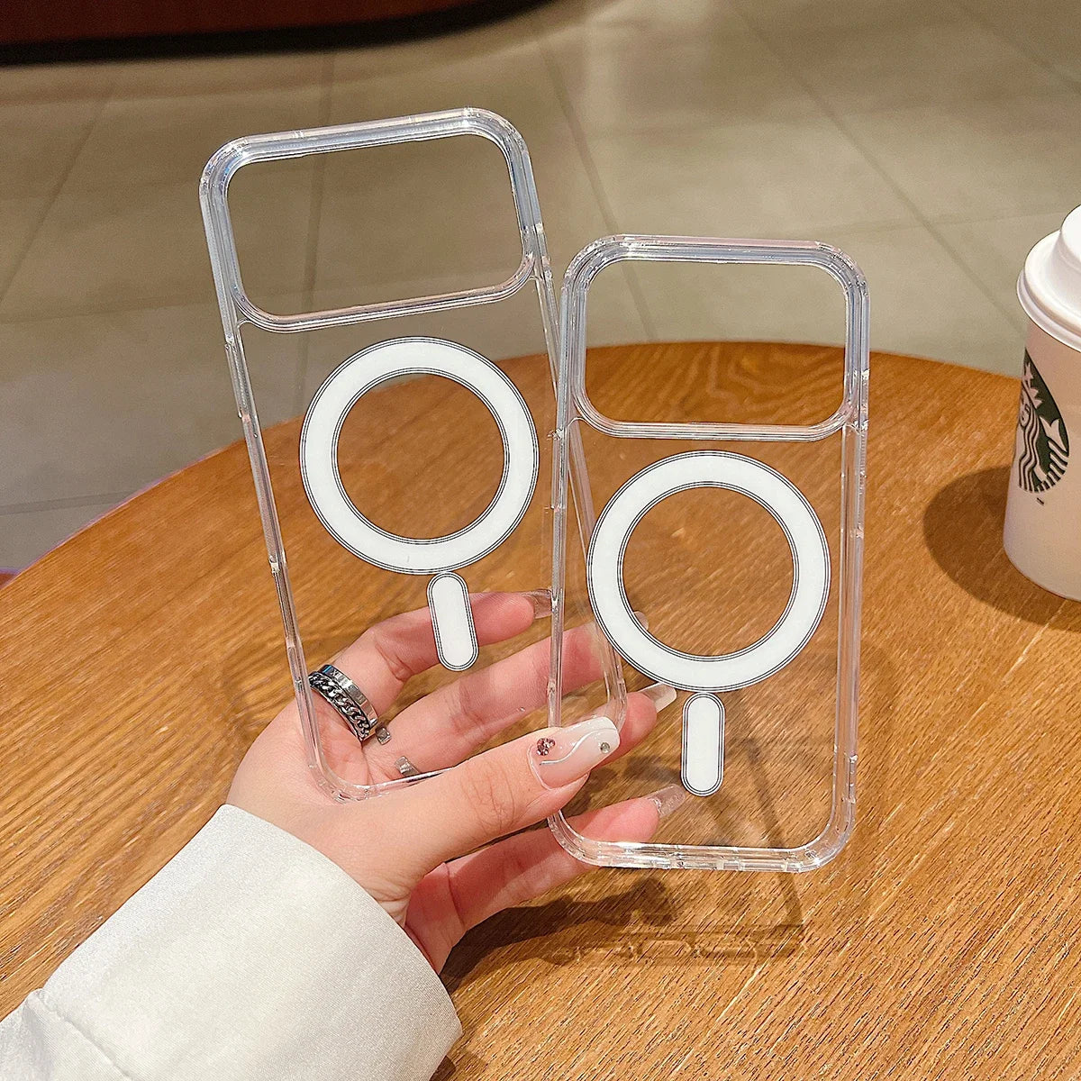 Kristallklare Magnethülle für iPhone 17 Pro Max