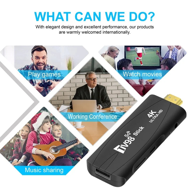 4K Android 12 TV-Stick mit Dual-WiFi Streaming