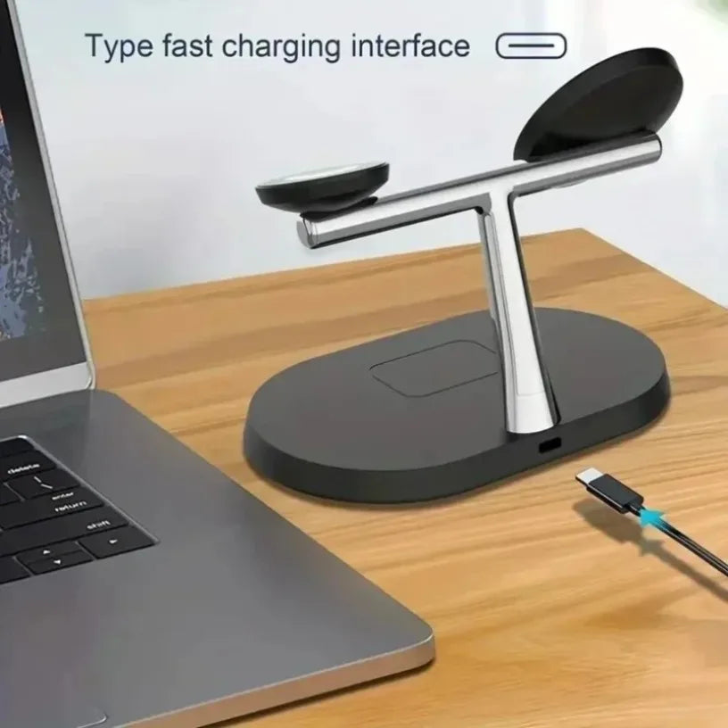 3-in-1 Magnet-Ladestation für iPhone & Galaxy