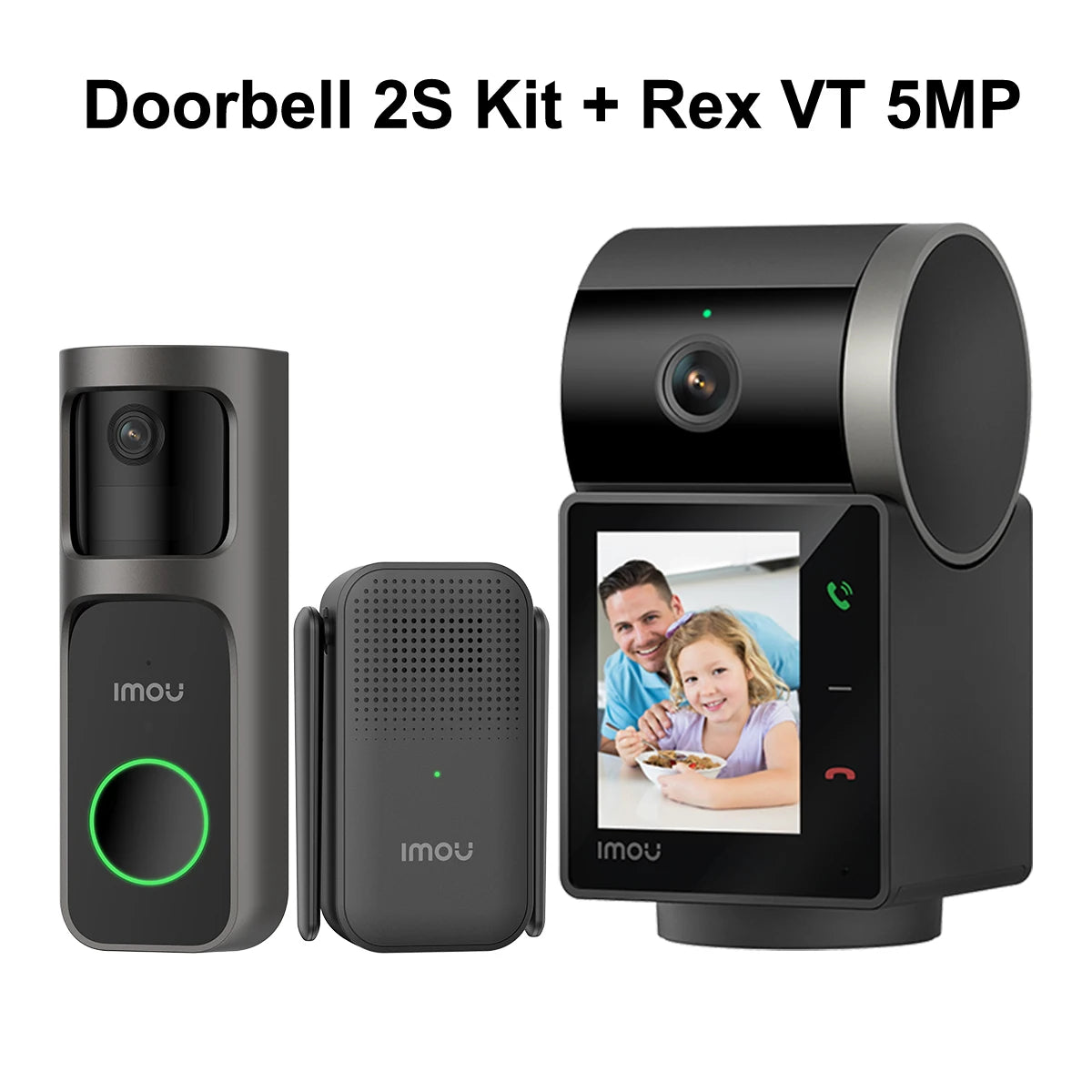 IMOU 3MP Video-Türklingel & Rex 5MP WLAN Sprechanlage