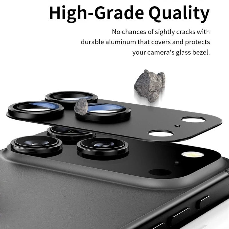 Aluminum reversing camera protector for iPhone 17