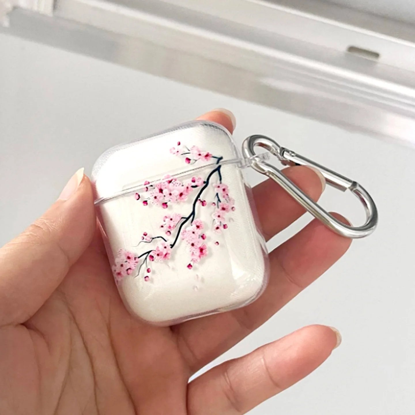 Transparente Sakura Hülle für AirPods Pro 1 2 3 4