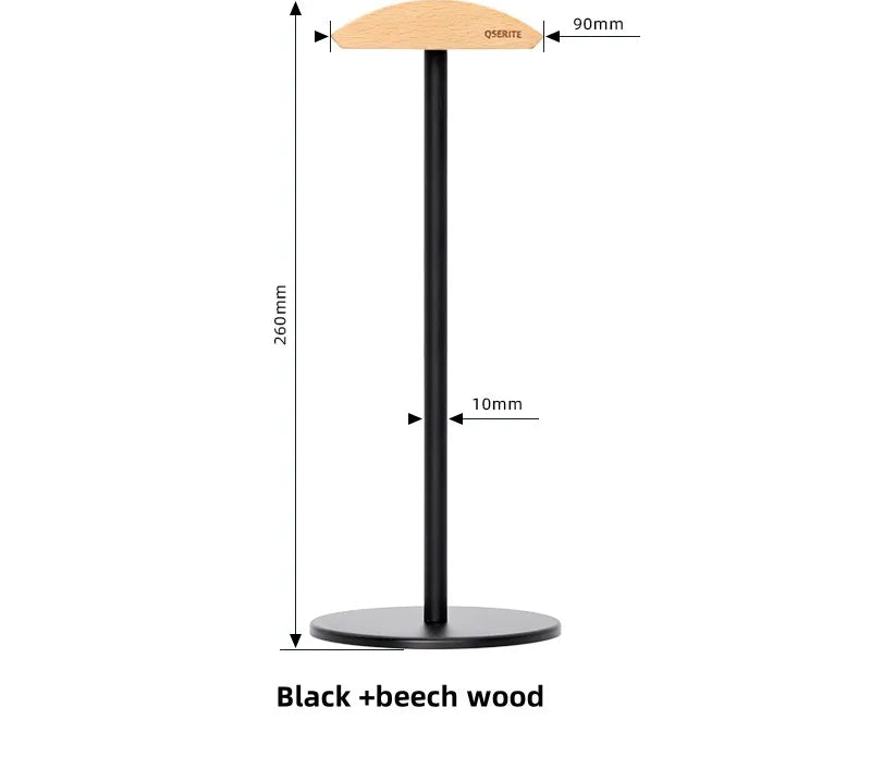 Minimalistischer Kopfhörerhalter aus Walnussholz