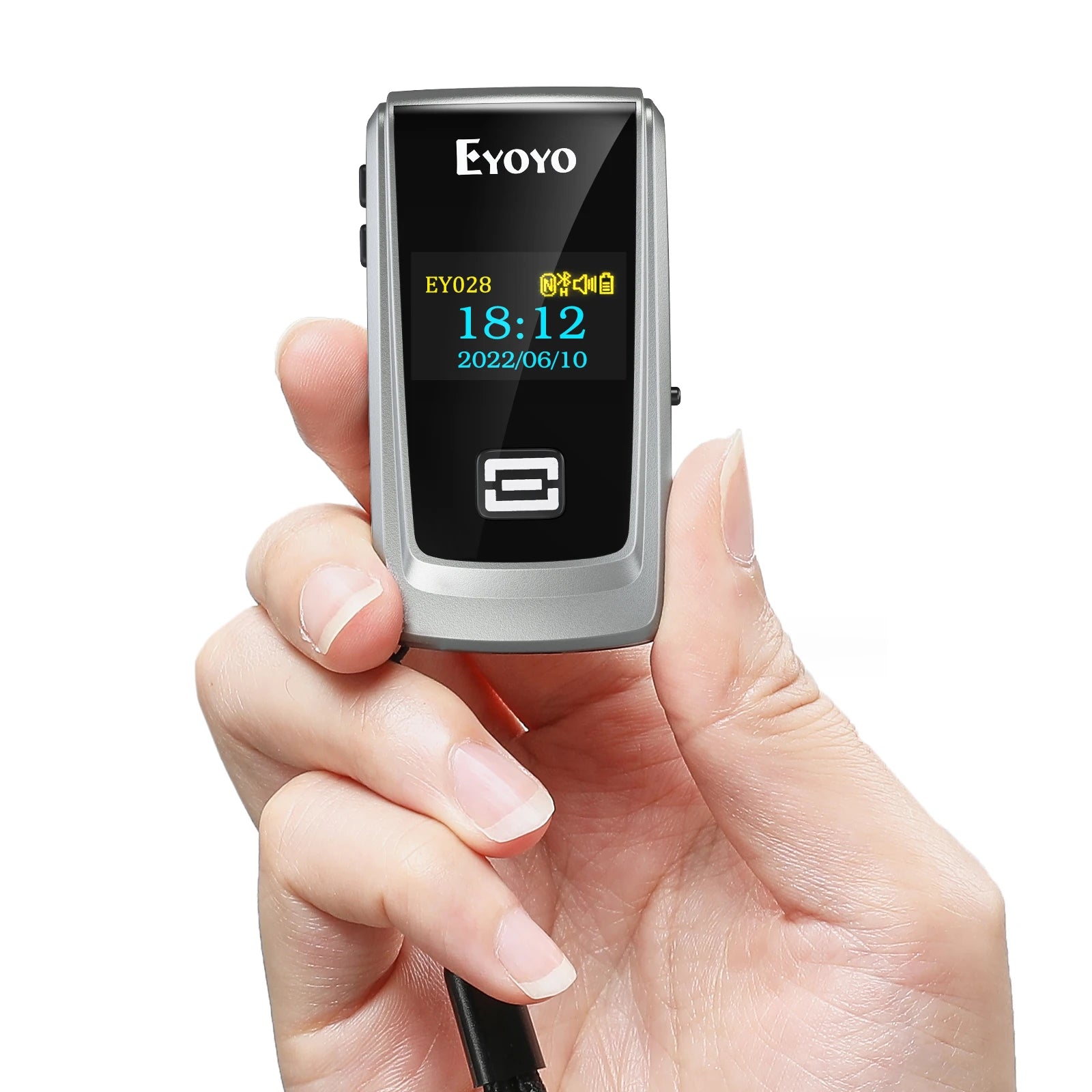 Drahtloser 2D QR Barcode Scanner mit LED-Anzeige