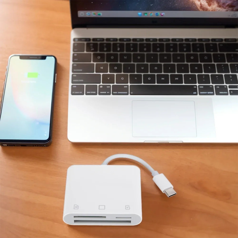3-in-1 Typ C Kartenadapter für SD CF TF