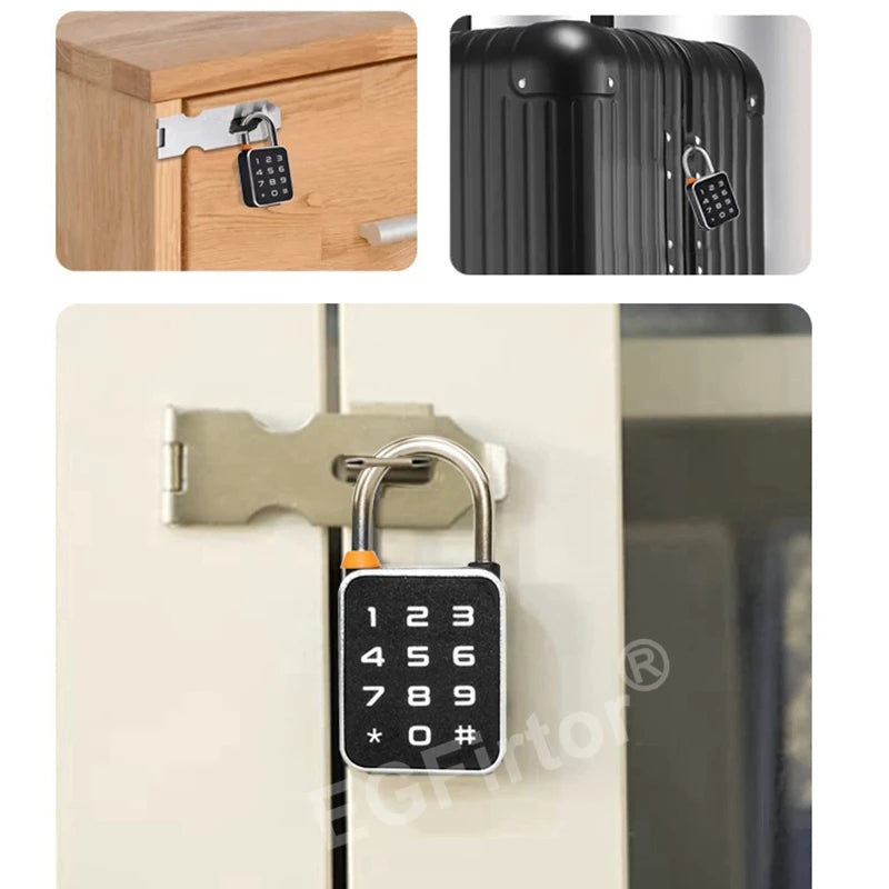 Mini Smart Vorhängeschloss mit Fingerabdruck & App