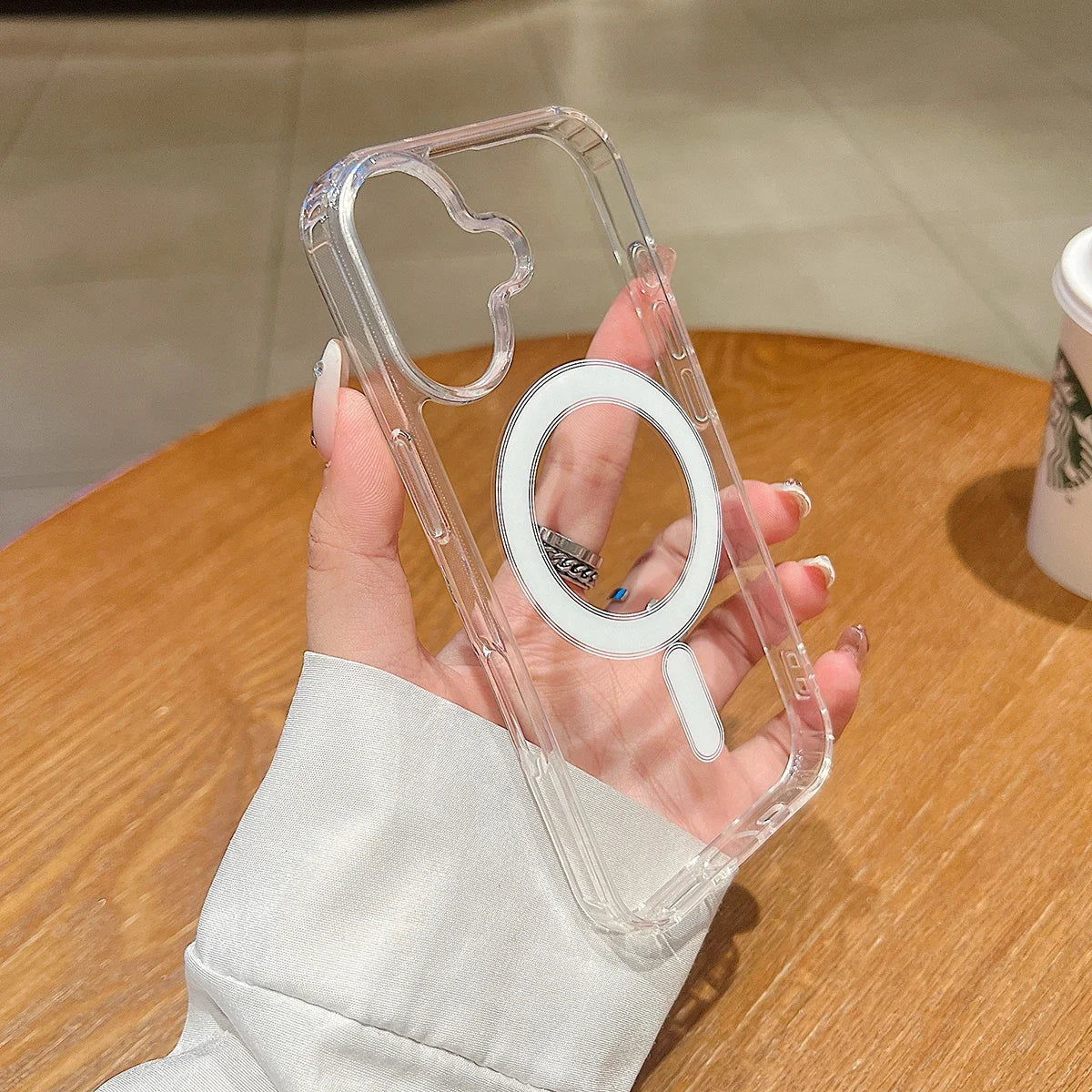 Kristallklare Magnethülle für iPhone 17 Pro Max